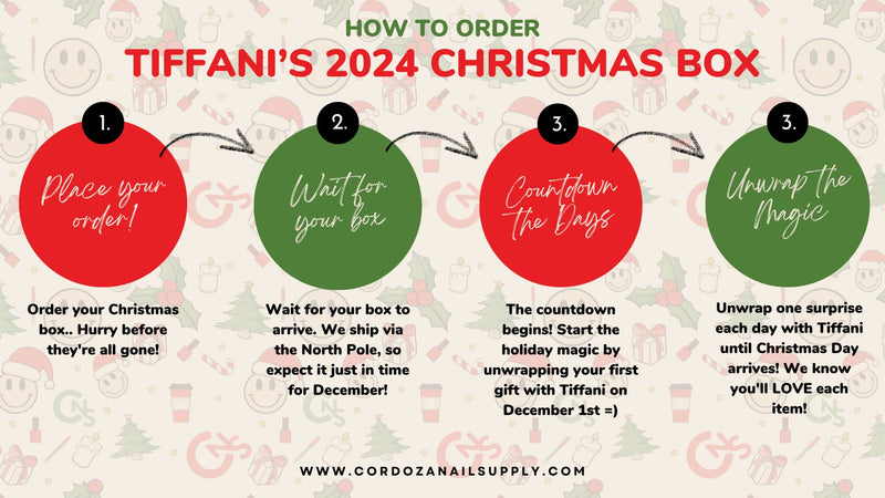 2024 Cordoza Christmas Nail Tech Advent Box - Cordoza Nail Supply