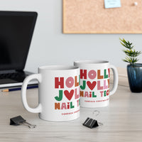 2024 Holly Jolly Nail Tech Mug 11oz - Cordoza Nail Supply