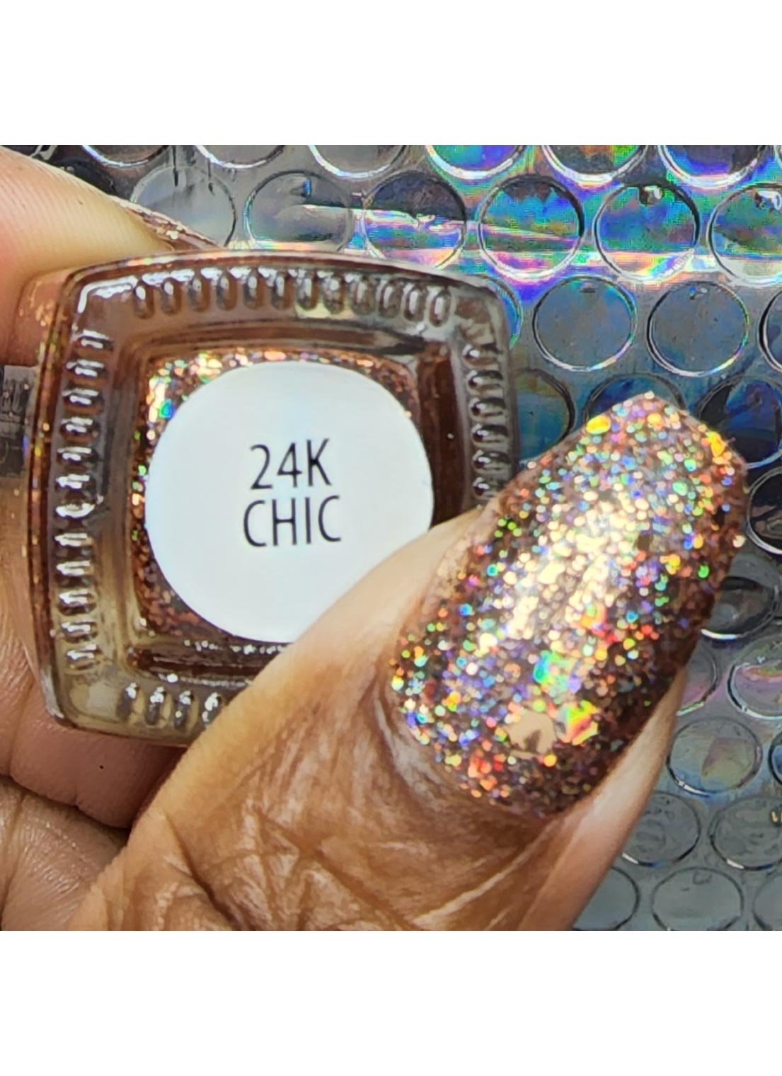 24K Chic - Holographic Polish - Cordoza Nail Supply