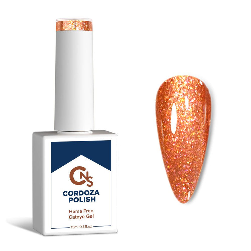 Amber Frost - CNS Hema Free Cateye Gel Polish - Cordoza Nail Supply