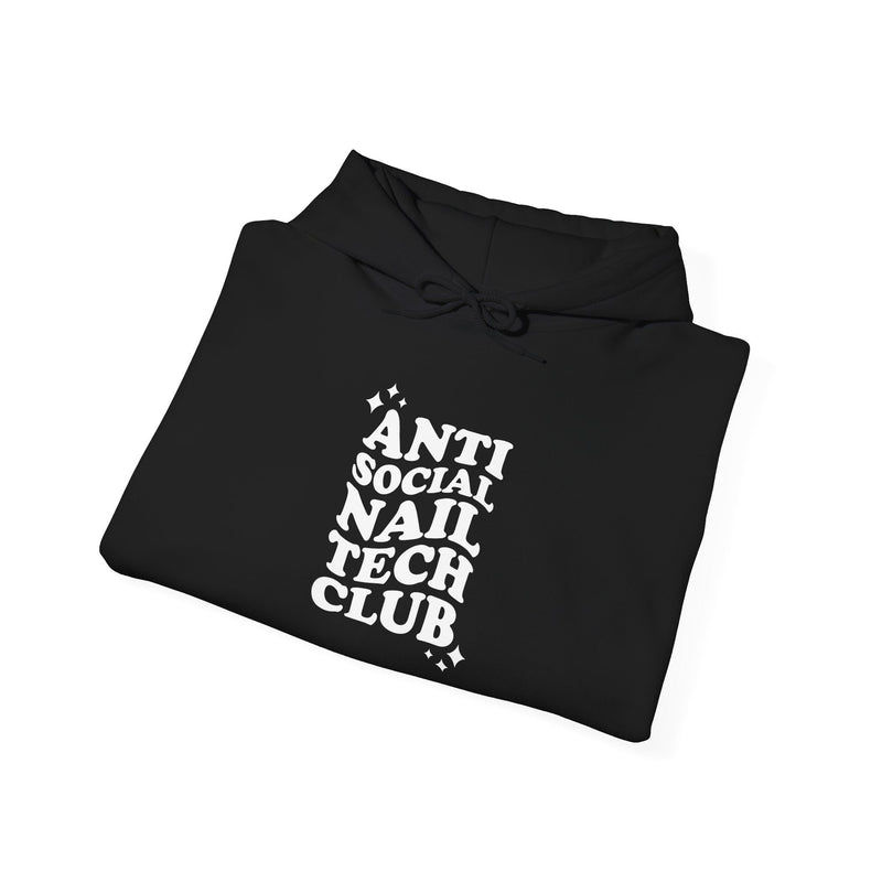 Anti Social Nail Tech Club | Hooded Sweatshirt - Cordoza Nail Supply