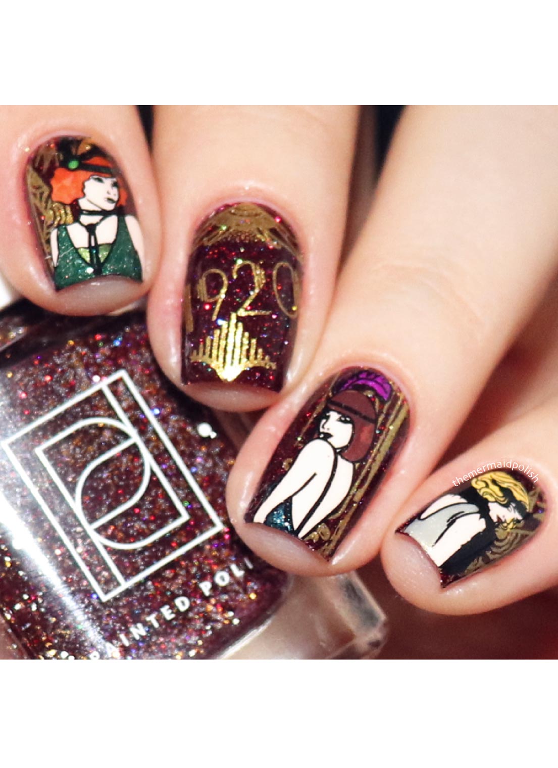 Art Deco Meets Art Nouveau Elements - Cordoza Nail Supply