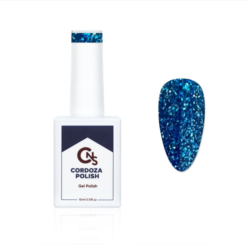 Blue Moon Shine - CNS Hema Free Cateye Gel Polish - Cordoza Nail Supply