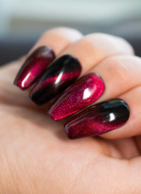 Candy Apple Red - Cats Eye Gel Polish - Cordoza Nail Supply