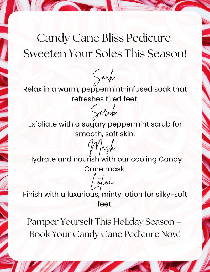 Candy Cane Backbar Seasonal Pedicure Line - Cordoza Nail Supply