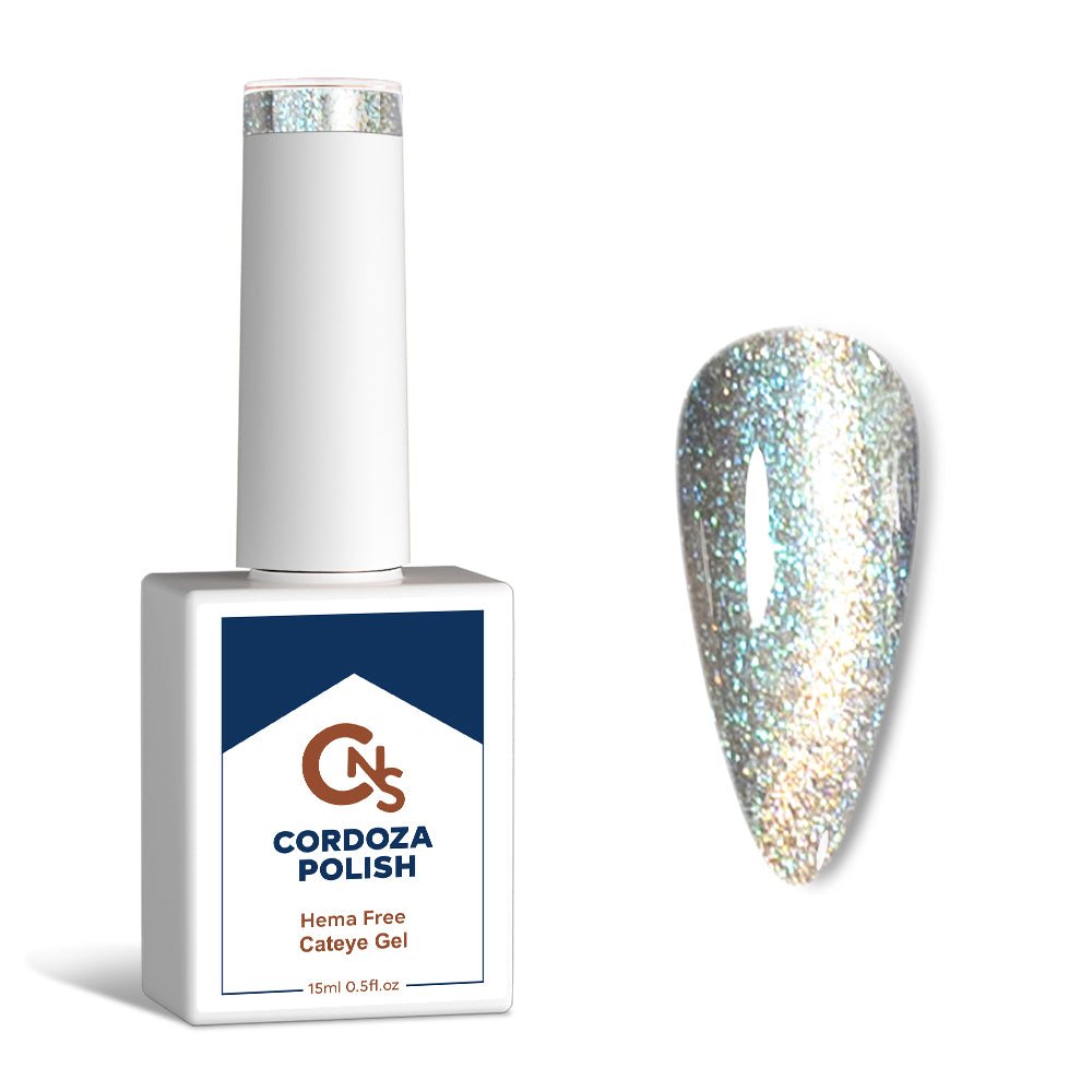 Celestial Frost - CNS Hema Free Cateye Gel Polish - Cordoza Nail Supply