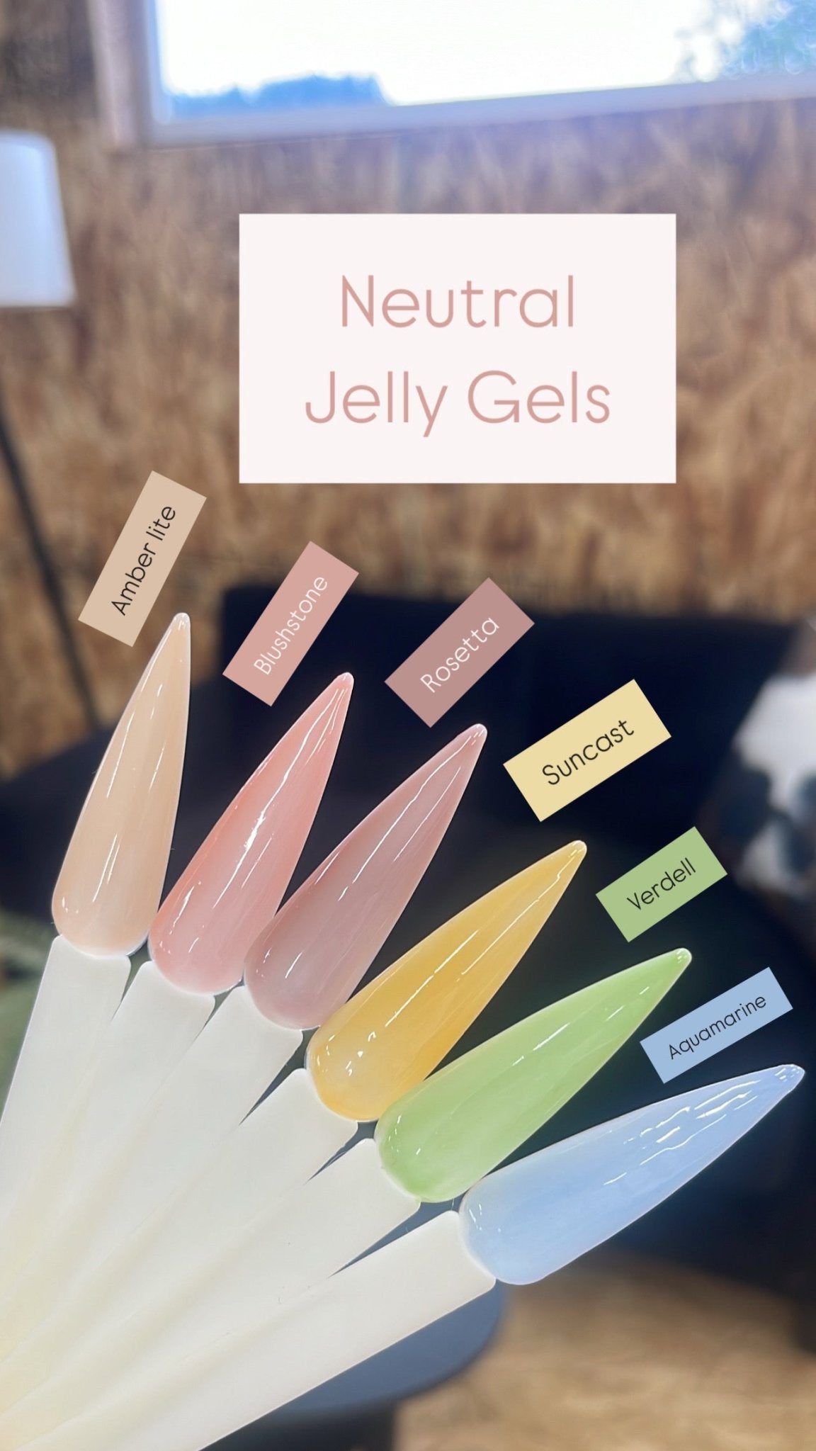 CNS Gemstone Jelly Gel Collection 6pc - Cordoza Nail Supply