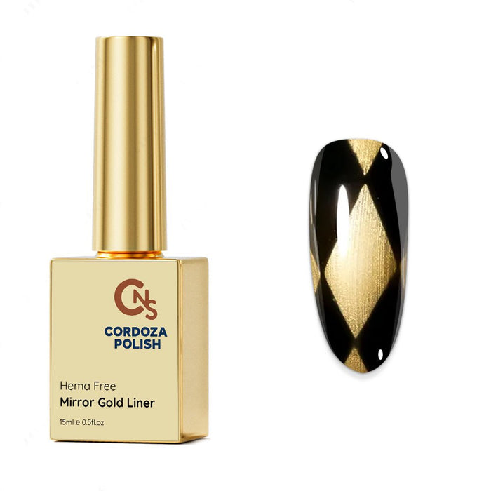 CNS Metallic Gel Liner - Gold - Cordoza Nail Supply