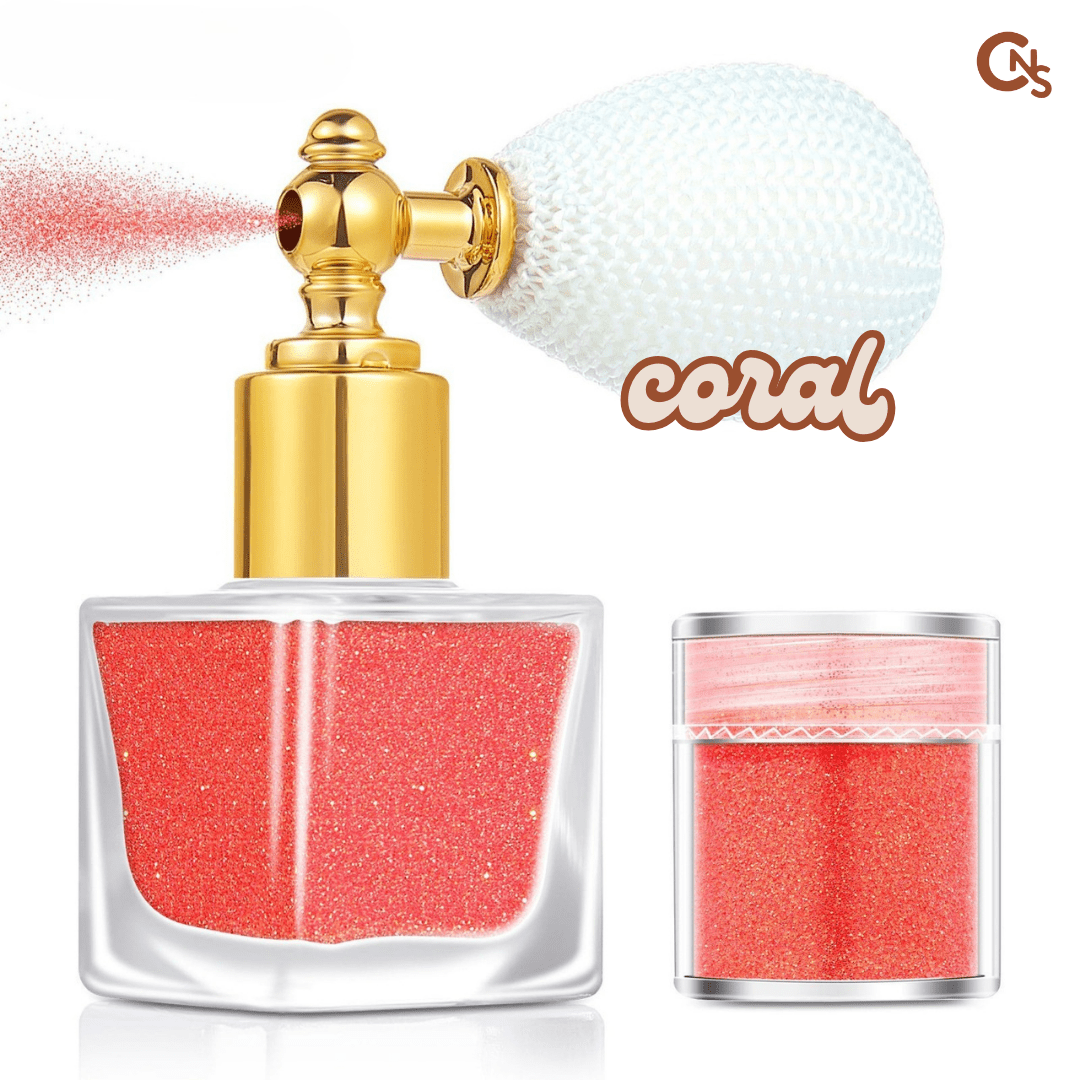 Coral - Micro Sparkle Spritz Glitter - Cordoza Nail Supply