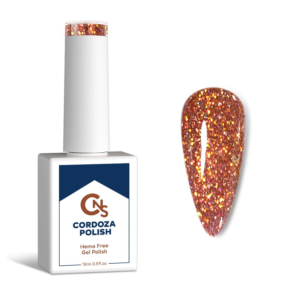 Coral Sorbet - CNS Hema Free Reflective Gel Polish - Cordoza Nail Supply