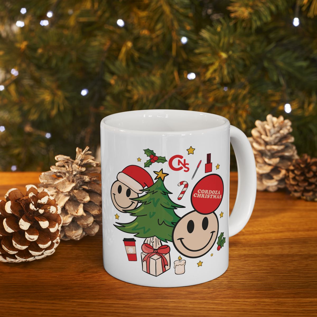 Cordoza Christmas Mug 11oz - Cordoza Nail Supply