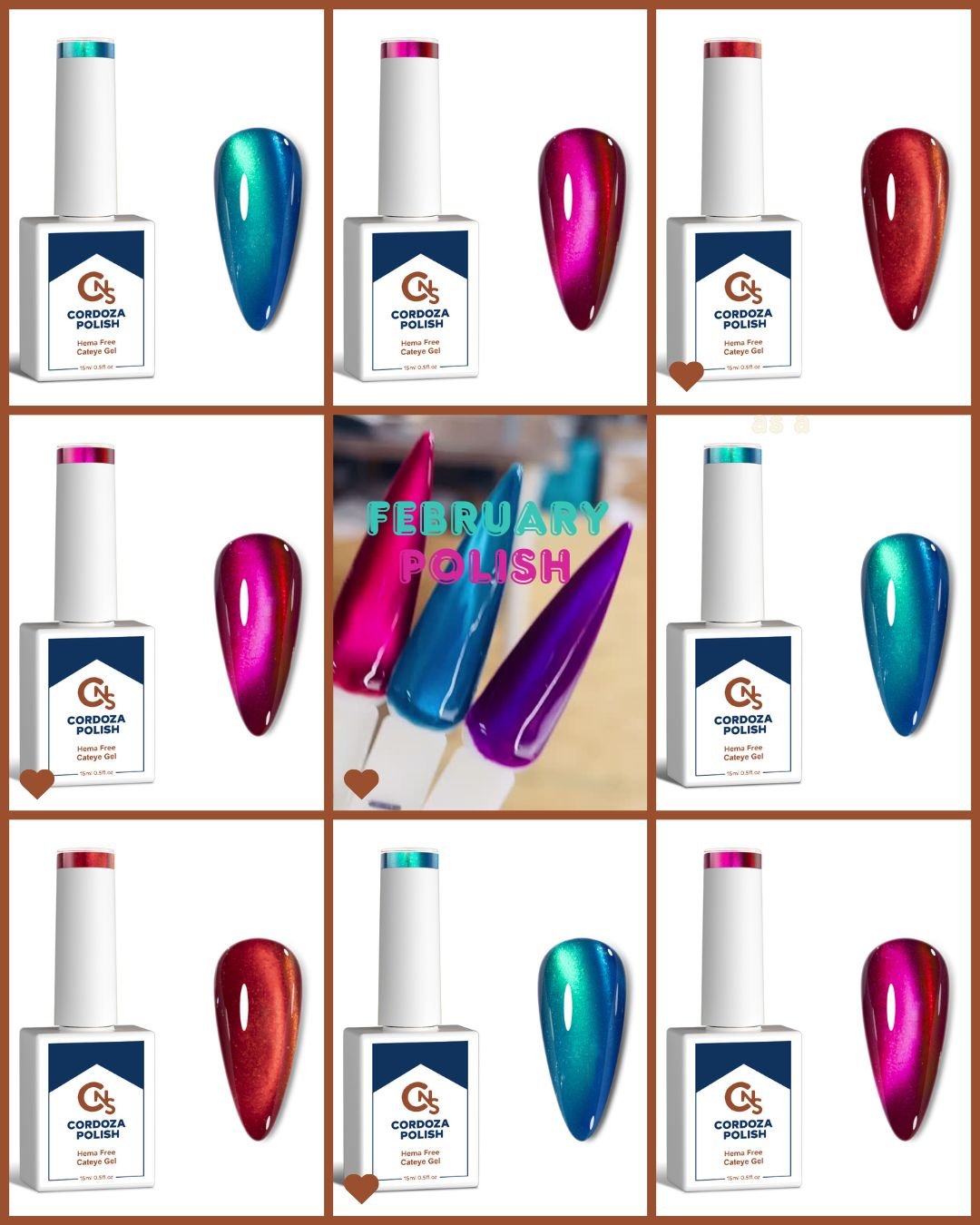 Cordoza Polish Party: Monthly Gel Polish Subscription - Cordoza Nail Supply