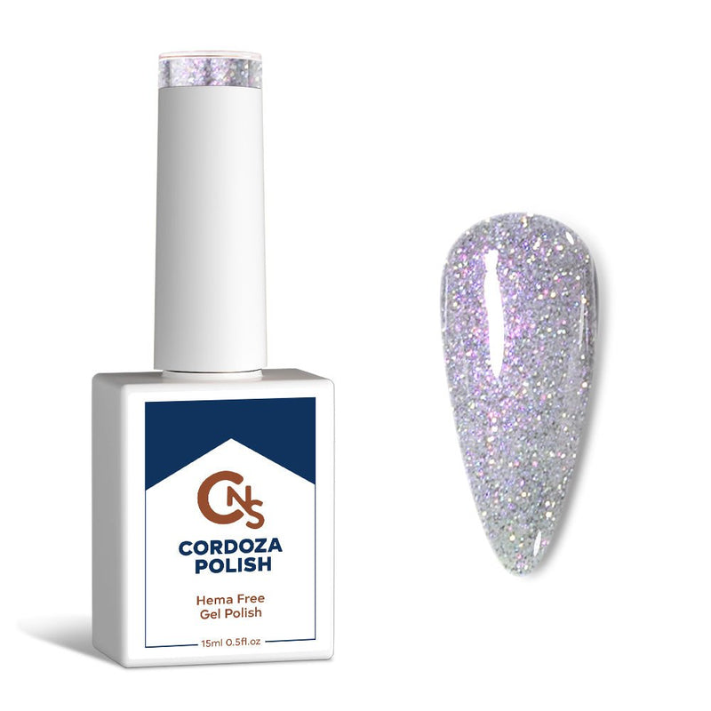 Disco Frost - CNS Hema Free Reflective Gel Polish - Cordoza Nail Supply