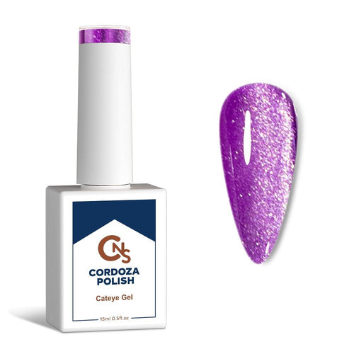 Fields of Lilac - CNS Hema Free Cateye Gel Polish - Cordoza Nail Supply