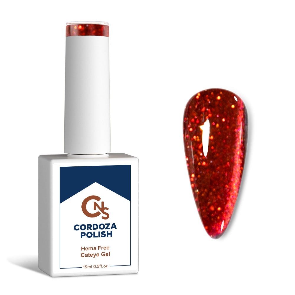 Fiery Opal - CNS Hema Free Cateye Gel Polish - Cordoza Nail Supply