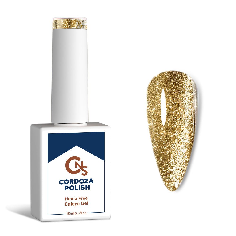 Gilded Edge - CNS Hema Free Cateye Gel Polish - Cordoza Nail Supply