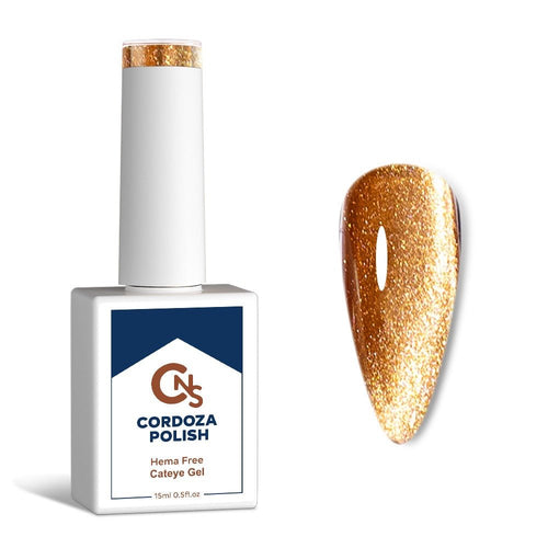 Gold Be Told - CNS Hema Free Cateye Gel Polish - Cordoza Nail Supply