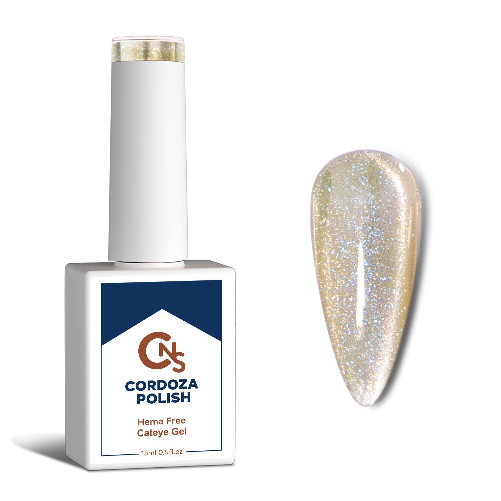 Golden Wish - CNS Hema Free Cateye Gel Polish - Cordoza Nail Supply