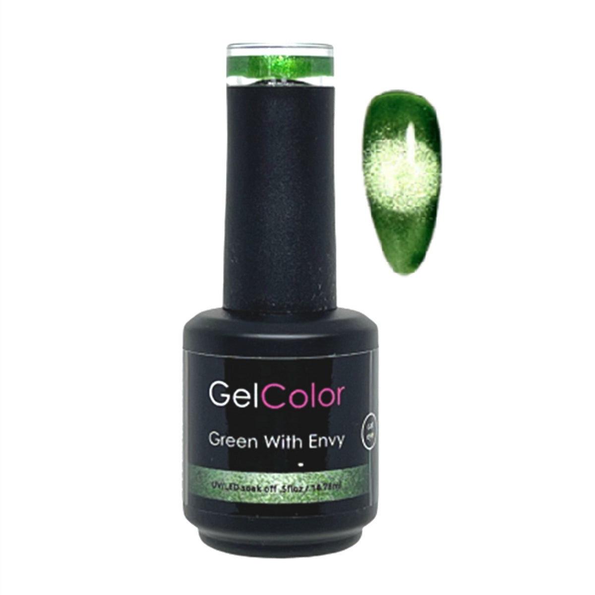 Green with Envy - Reflective Cat Eye Gel Polish - Cordoza Nail Supply