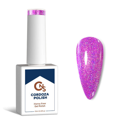 Heart Throb - CNS Hema Free Holographic Gel Polish - Cordoza Nail Supply