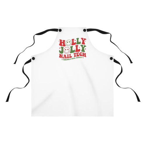 Holly Jolly Nail Tech Apron - Cordoza Nail Supply