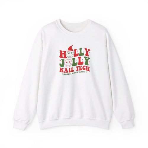 Holly Jolly Nail Tech Crewneck Sweatshirt - Cordoza Nail Supply