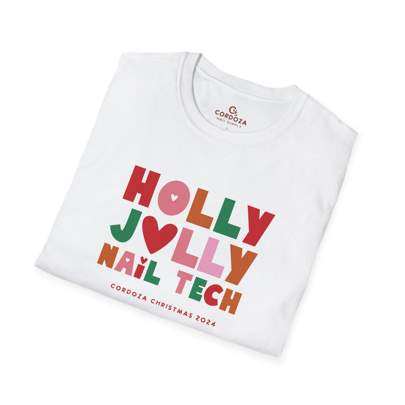 Holly Jolly Nail Tech T-Shirt - Cordoza Nail Supply