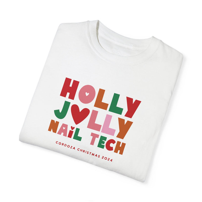 Holly Jolly Nail Tech T-shirt - Cordoza Nail Supply