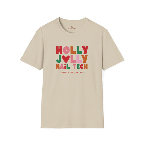 Holly Jolly Nail Tech T-Shirt - Cordoza Nail Supply