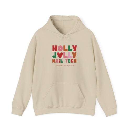 Hooded Sweatshirt - Holly Jolly Nail Tech - Cordoza Nail Supply