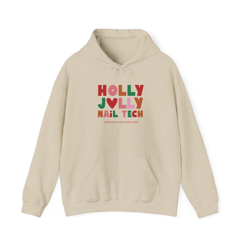 Hooded Sweatshirt - Holly Jolly Nail Tech - Cordoza Nail Supply