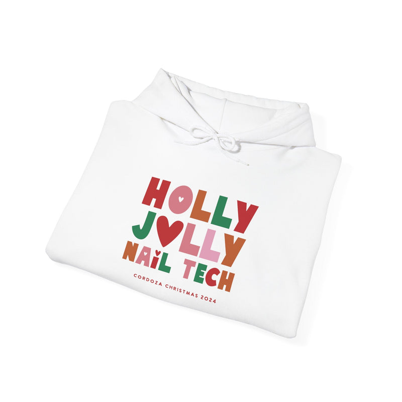 Hooded Sweatshirt - Holly Jolly Nail Tech - Cordoza Nail Supply