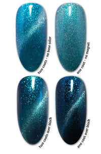 Mermaid Lagoon - Cats Eye Iridescent Gel Polish - Cordoza Nail Supply