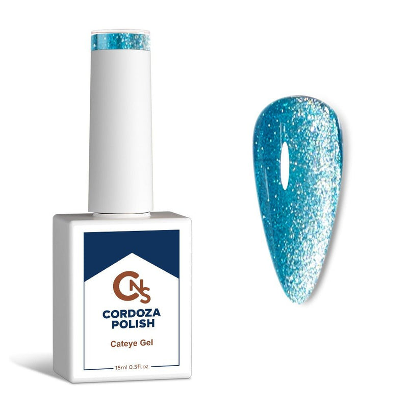 Ocean Breeze - CNS Hema Free Cateye Gel Polish - Cordoza Nail Supply