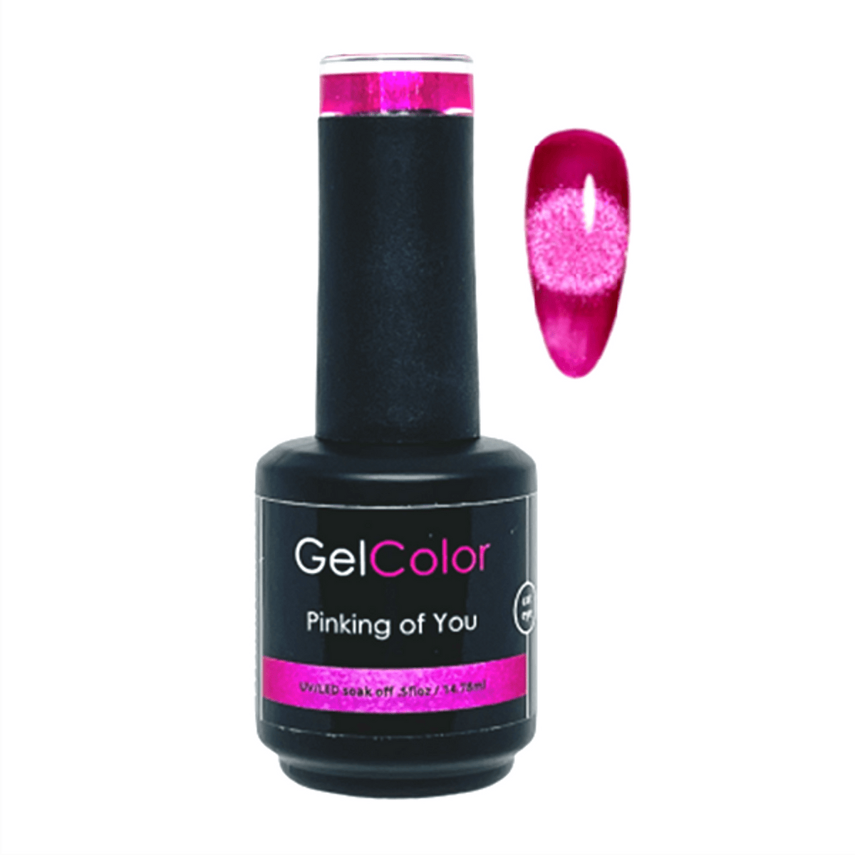 Pinking Of You - Reflective Cat Eye Gel Polish - Cordoza Nail Supply