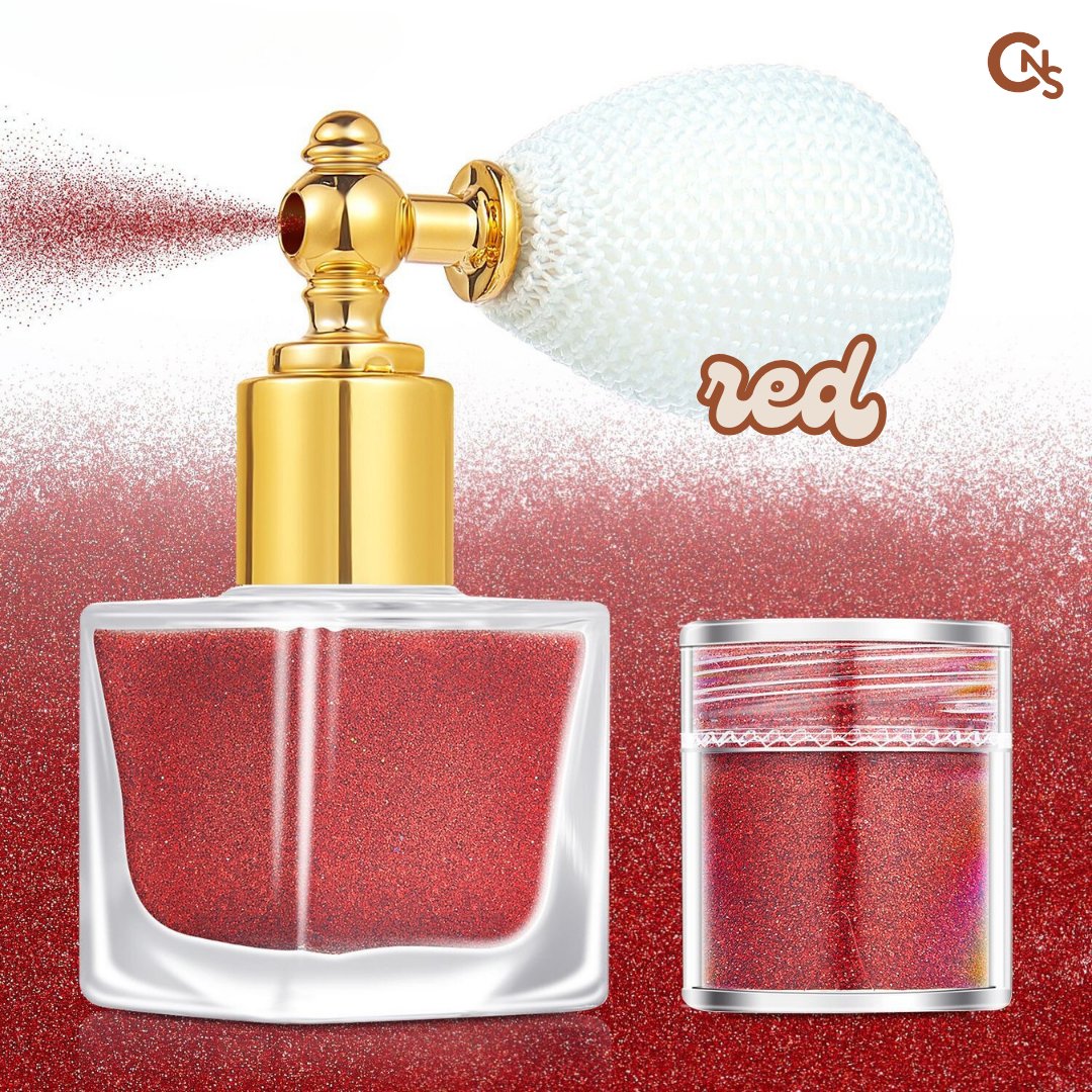 Red - Holo Micro Sparkle Spritz Glitter - Cordoza Nail Supply