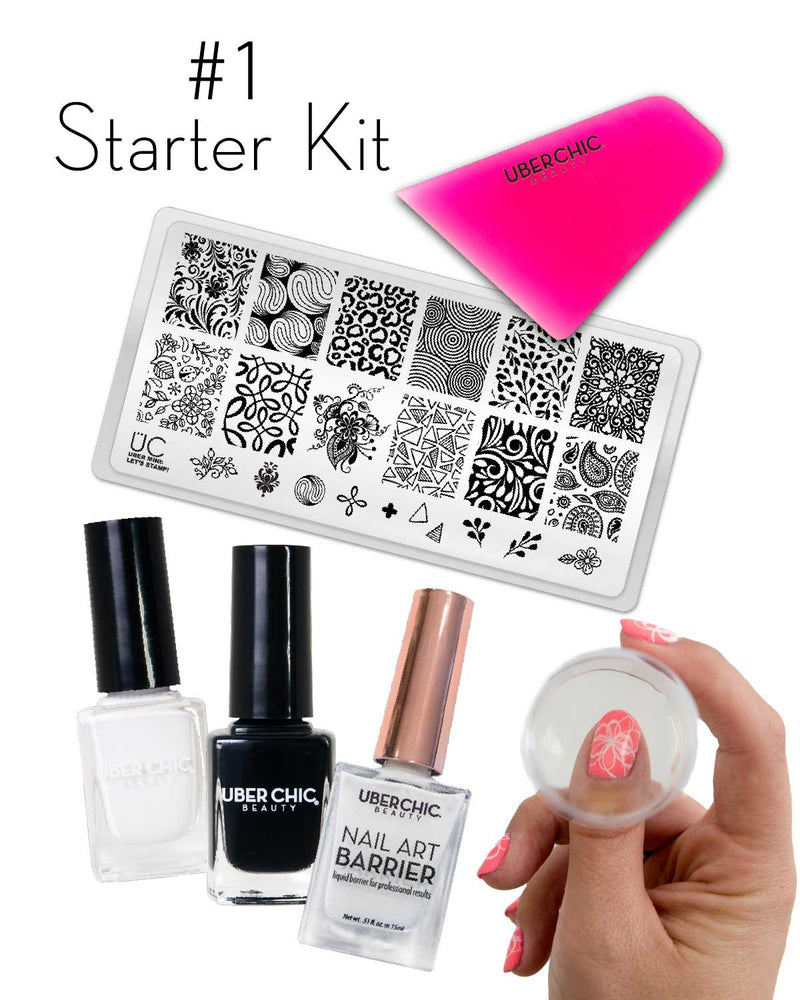 Starter Kit: Let's Stamp! Bundle - Cordoza Nail Supply