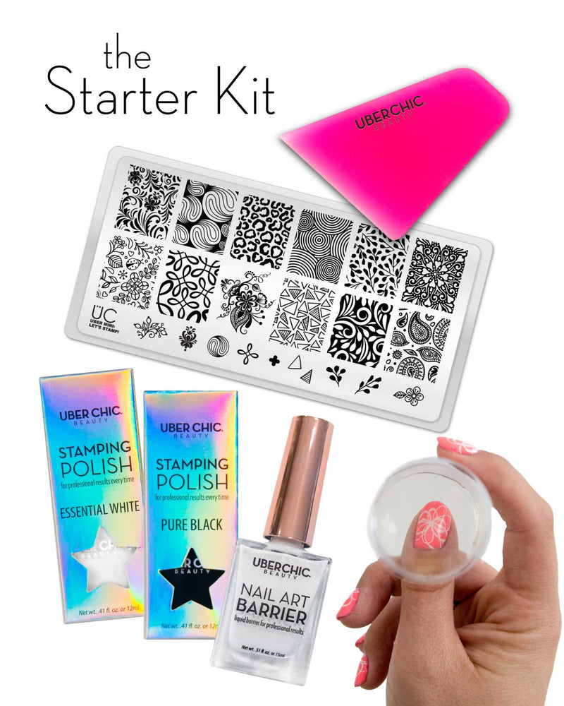 Starter Kit: Let's Stamp! Bundle - Cordoza Nail Supply