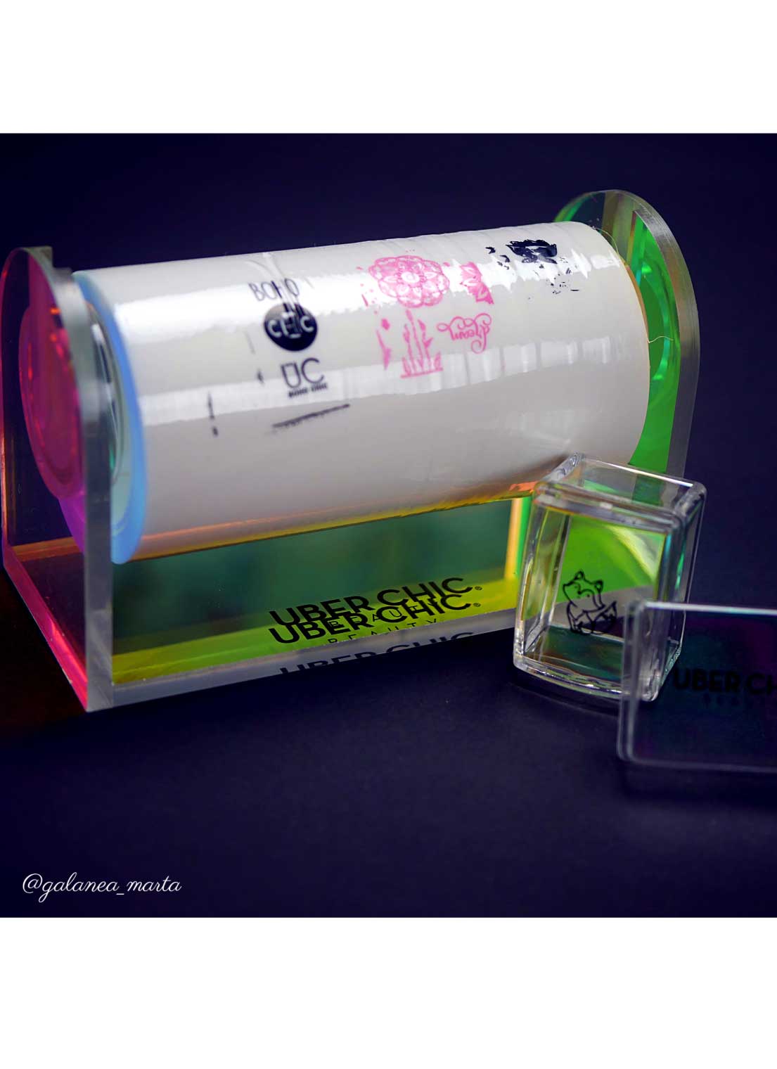 Sticky Roll Iridescent Acrylic Holder - Cordoza Nail Supply