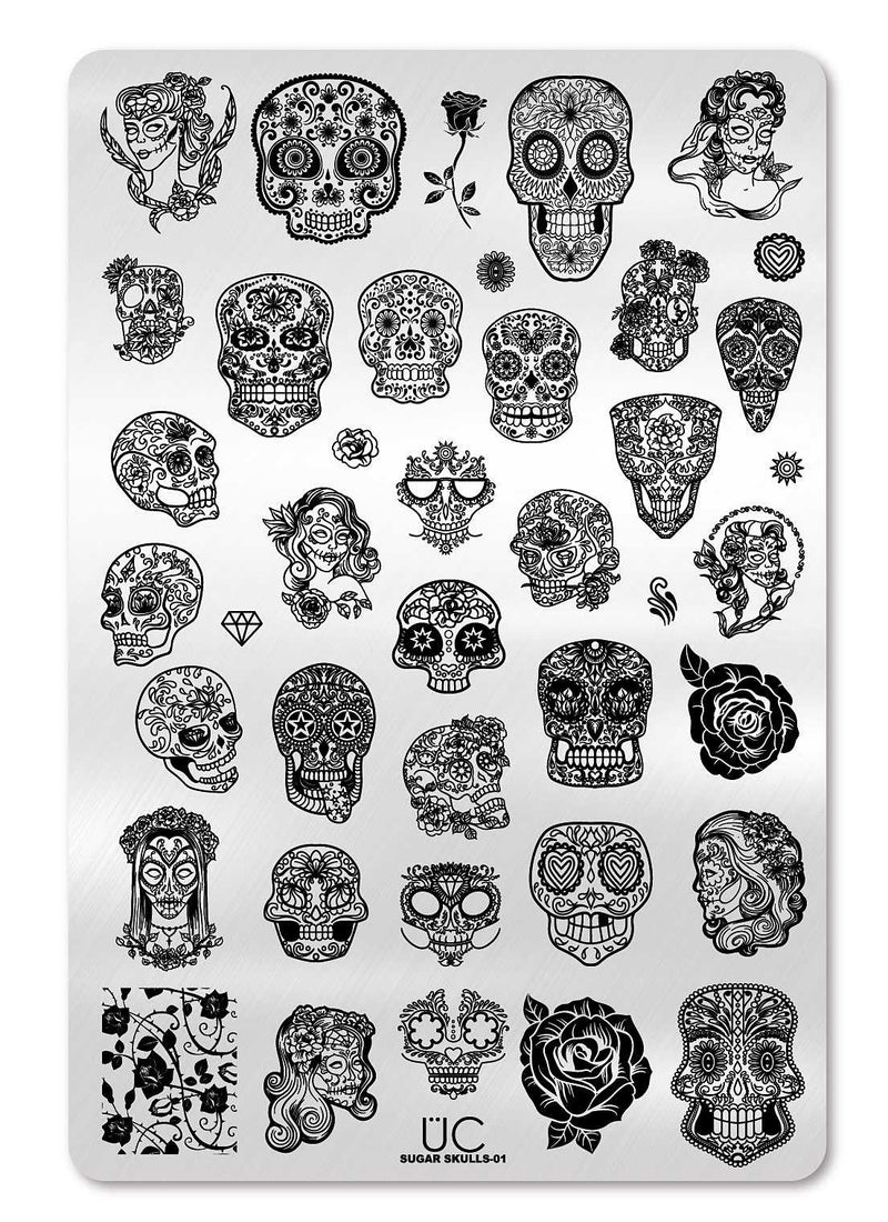 Sugar Skulls-01 - Cordoza Nail Supply