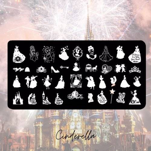 Cinderlla Plate - Cordoza Nail Supply