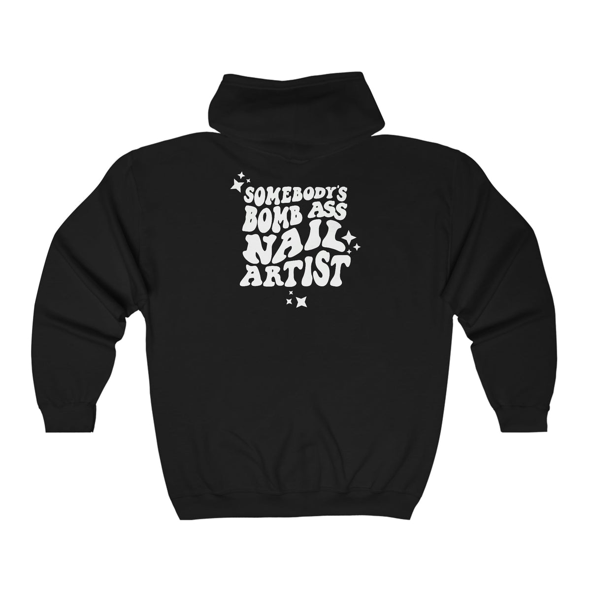 CNS "Bomb Ass Nail Artist" Full Zip Hooded Sweatshirt - Cordoza Nail Supply