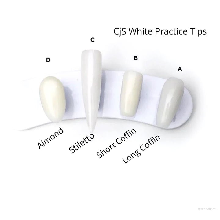 Practice Demo Tip Replacements STILETTO - Cordoza Nail Supply