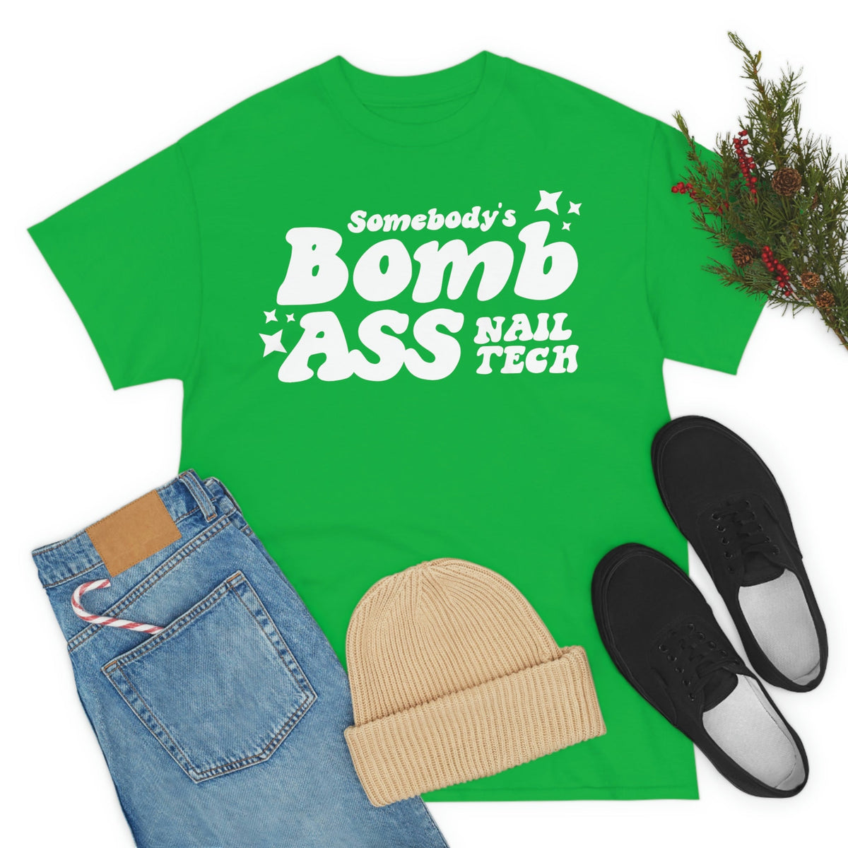 Somebody's Bomb Ass Nail Tech Tee - Cordoza Nail Supply